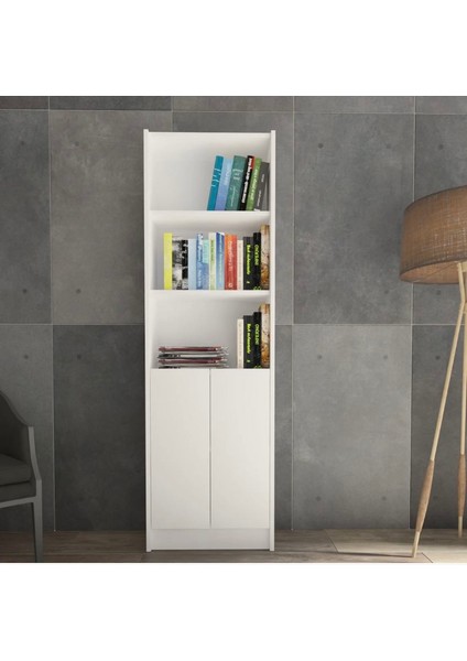Zen Kapaklı Kitaplık %100 Mdf