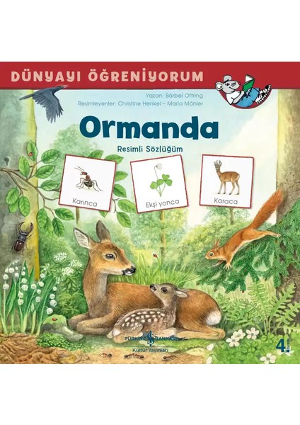 Dünyayı Öğreniyorum Ormanda Resimli Sözlüğüm + Boyama Kitabı fiyatları