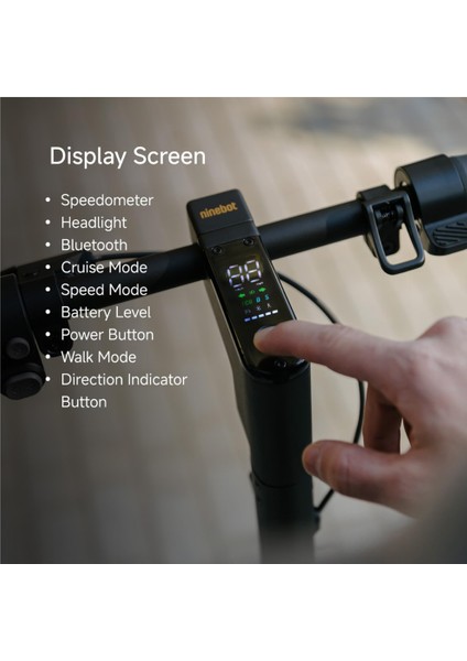 Ninebot Kickscooter Max G2 900 W Elektrikli Scooter+Orj. Segway Kask Hediye fırsatları