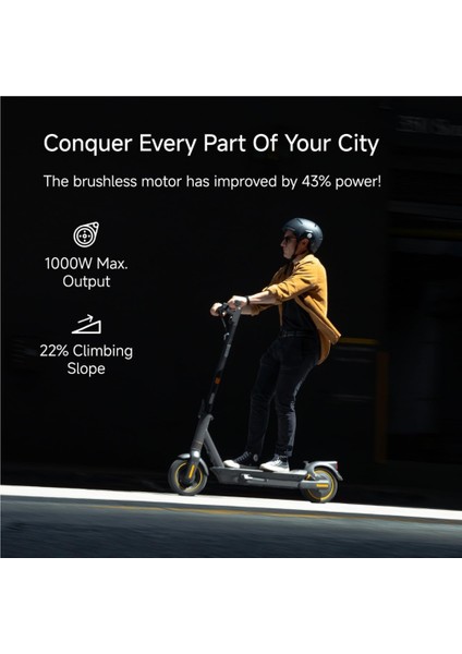 Ninebot Kickscooter Max G2 900 W Elektrikli Scooter+Orj. Segway Kask Hediye indirimleri