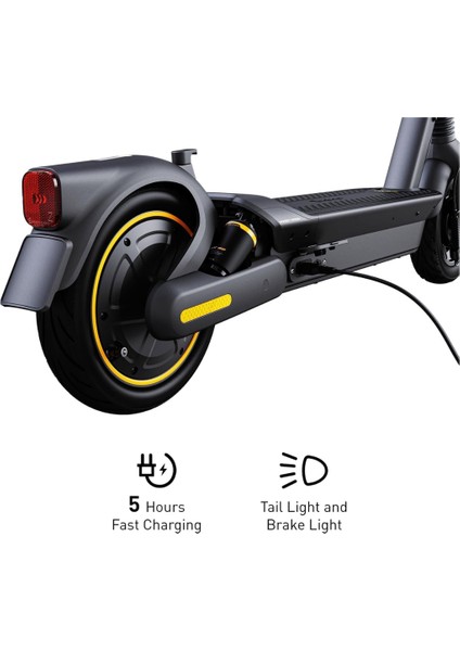 Ninebot Kickscooter Max G2 900 W Elektrikli Scooter+Orj. Segway Kask Hediye