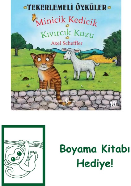 Minicik Kedicik Kıvırcık Kuzu + Boyama Kitabı