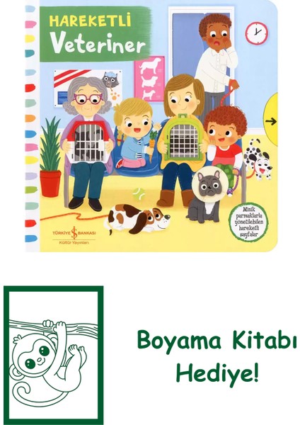 Hareketli Veteriner + Boyama Kitabı