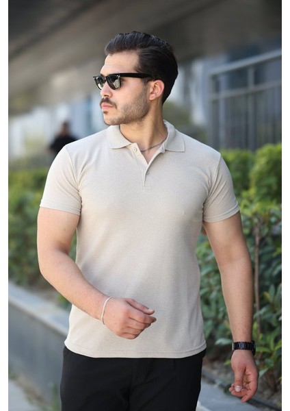 Erkek Kısa Kollu Yakalı Tişört