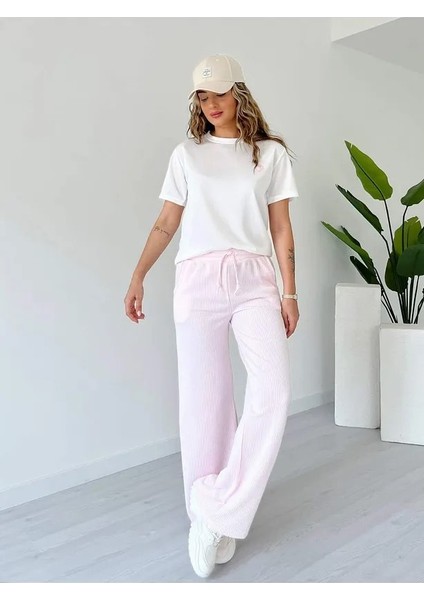 Kadın Modal Kumaş Su Yolu Ikili Takım