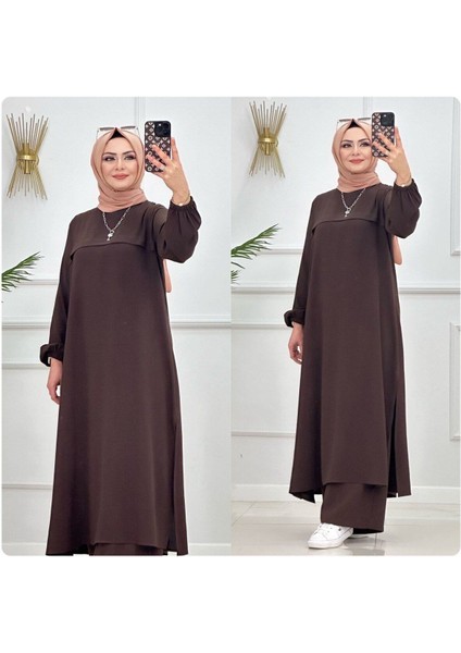 Tesettür Elbise Bilek Boy Uzun Elbise Pantalon Takımı Tesettür Takım fiyatları