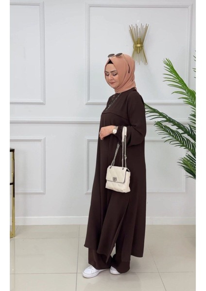 Tesettür Elbise Bilek Boy Uzun Elbise Pantalon Takımı Tesettür Takım indirimleri