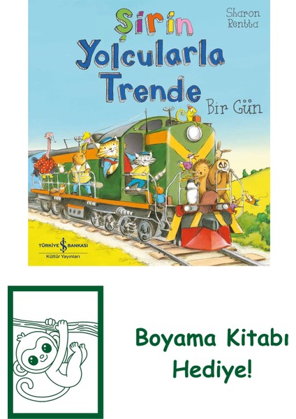 Şirin Yolcularla Trende Bir Gün + Boyama Kitabı