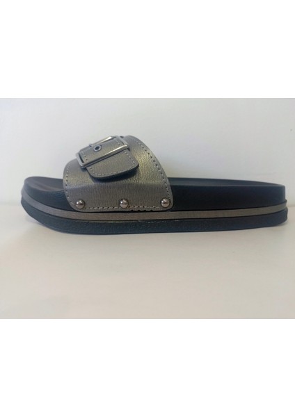 Yumuşak Taban Tek Toka Günlük Terlik Gri fiyatları
