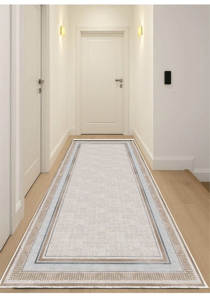 Krem Dijital Baskı Salon Halısı Kaymaz Tabanlı Yıkanabilir Halı Yolluk fiyatları