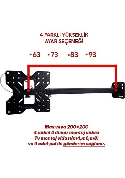 Lg 32Mb17Hm Tv Lcd Led Smart Tv Televizyon Hareketli Tavan Askı Aparatı