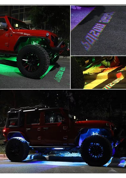 Rgb LED Neon Undercar Glow 12V Araç Altı Şasi Dekoratif Aydınlatma Kiti App + Kumanda Kontrollü modelleri