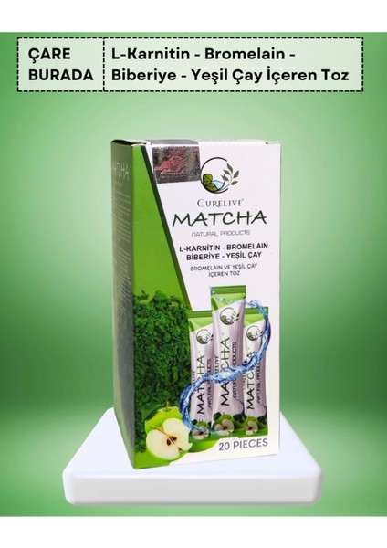 Matcha (L-Karnitin, Biberiye, Bromelain, Yeşilçay)