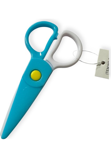 Çift Renkli Plastik Çocuk Makası, Küt Uçlu