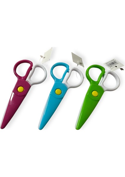 Çift Renkli Plastik Çocuk Makası, Küt Uçlu indirimleri