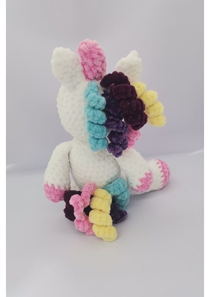 Amigurumi Tekboynuz Unicorn Oyuncak El Yapımı Örme Kadife İp fiyatları