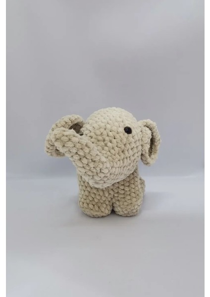 Amigurumi Oyuncak Fil El Yapımı Örme Kadife İp