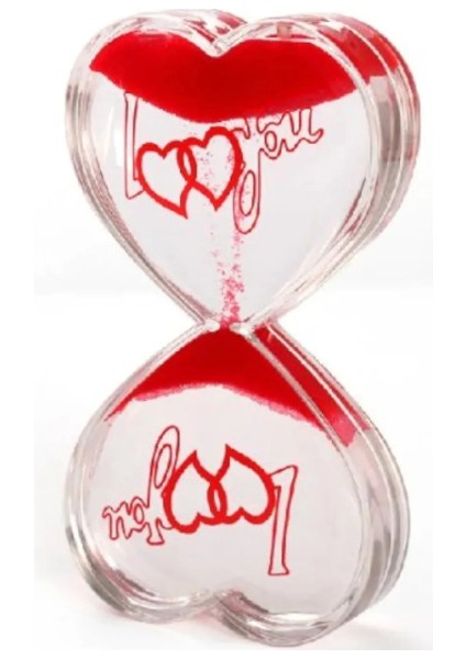 Kalp Şeklinde Jel Kum Saati