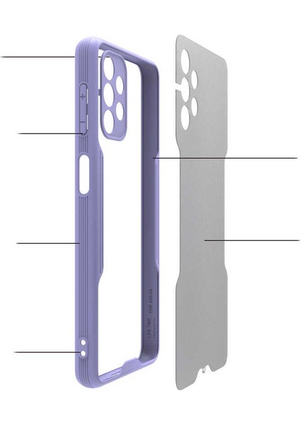 Galaxy A32 4g Kılıf Ecrz Parfe Kapak-Mavi modelleri