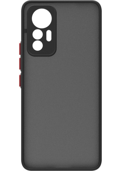 Xiaomi Xiaomi 12 Lite Kılıf Ecrz Hux Kapak-Siyah