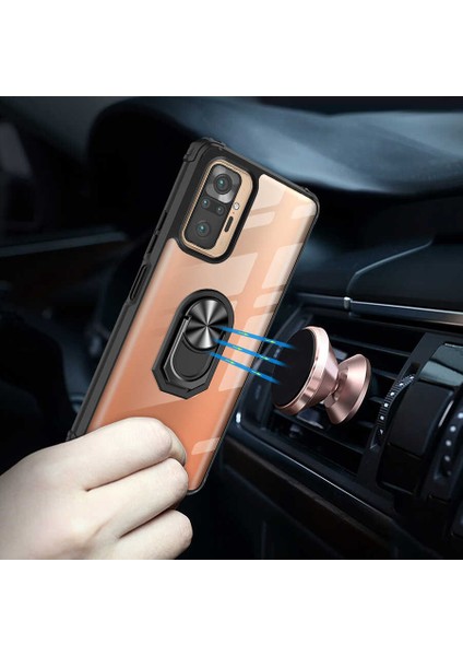 Xiaomi Redmi Note 10 Pro Kılıf Ecrz Mola Kapak-Kırmızı fırsatları