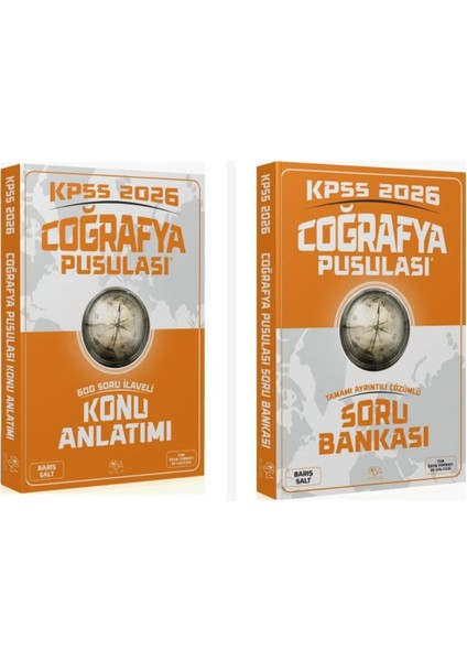 Cba 2026 Kpss Coğrafya Pusulası Konu Anlatımı + Soru Bankası 2 Li