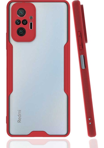 Xiaomi Redmi Note 10 Pro Kılıf Ecrz Parfe Kapak-Kırmızı