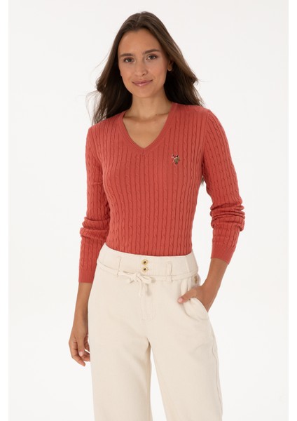 Kadın Gül Kurusu Kazak /triko 50307700-VR026