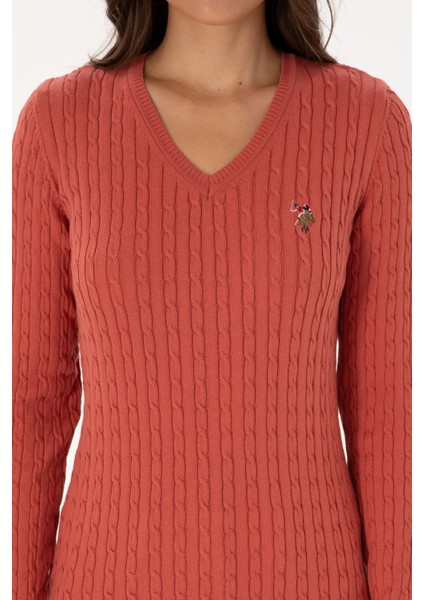 Kadın Gül Kurusu Kazak /triko 50307700-VR026