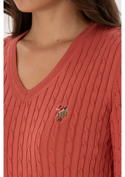 Kadın Gül Kurusu Kazak /triko 50307700-VR026