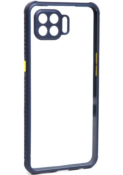 Oppo Reno 4 Lite Kılıf ​​ecrz Kaff Kapak-Lacivert