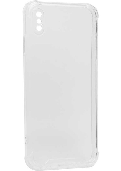 iPhone Xs Max 6.5 Uyumlu Ecrz Kamera Korumalı Nitro Anti Shock Silikon-Renksiz
