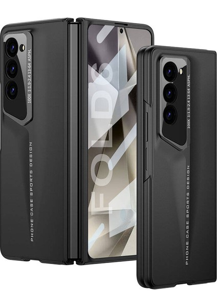 Galaxy Z Fold 6 Kılıf Ultra Ince Kamera Korumalı Sert Rubber Ecrz Procase Kapak-Siyah