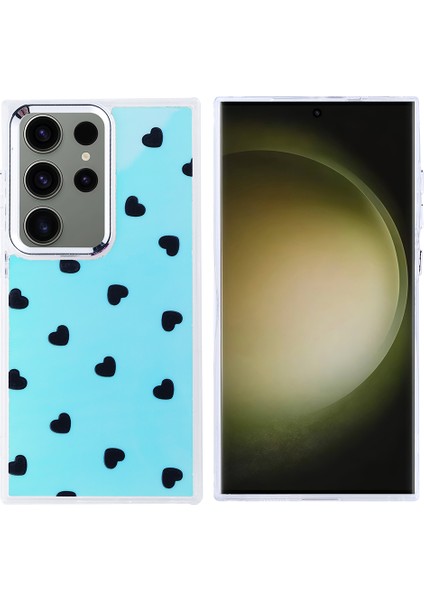 Galaxy S25 Ultra Kılıf Airbag Tasarımlı Ecrz Hadra Kapak - Kalp