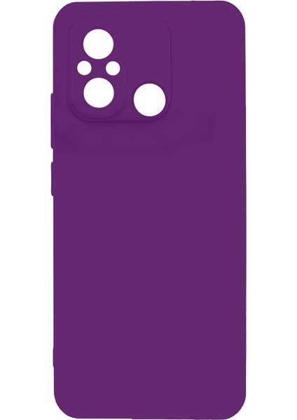 Xiaomi Redmi 12C Kılıf Ecrz Biye Silikon-Mor