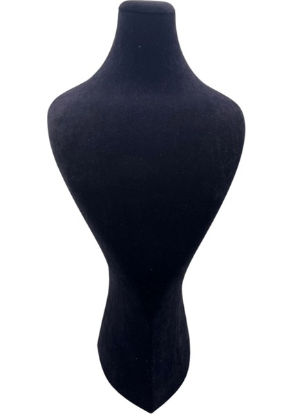 Süet Kumaş Lidya Manken Siyah Renk 42/20 cm Kolye Gerdanlık Takı Sergileme Mankeni fiyatları