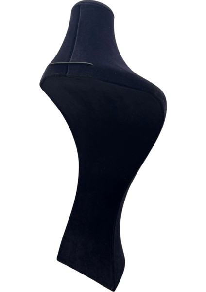 Süet Kumaş Lidya Manken Siyah Renk 42/20 cm Kolye Gerdanlık Takı Sergileme Mankeni fırsatları
