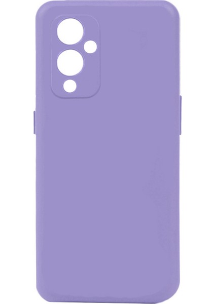 One Plus 9 Kılıf Ecrz Biye Silikon-Lila