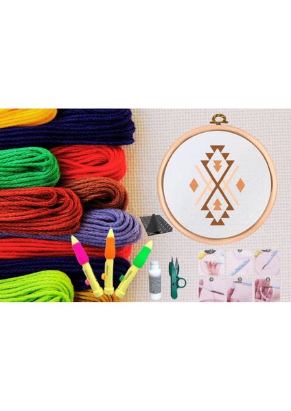 Punch Seti Nakış Seti Kasnaklı Kendin Yap Seti Seri 107