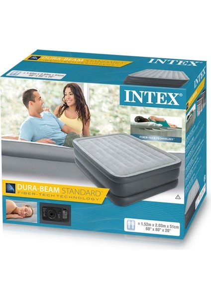 Pavillo Kadife Yüzeyli Çift Kişilik Şişme Yatak 191x137x28 cm – Yetişkinlere Özel Dahili Ayak Pompalı indirimleri