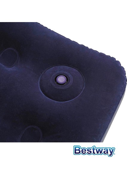 Pavillo Kadife Yüzeyli Çift Kişilik Şişme Yatak 191x137x28 cm – Yetişkinlere Özel Dahili Ayak Pompalı