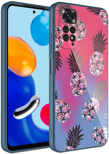 Xiaomi Redmi Note 11 Global Kılıf Kamera Korumalı Desenli Sert Silikon Ecrz Epoksi Kapak-No3