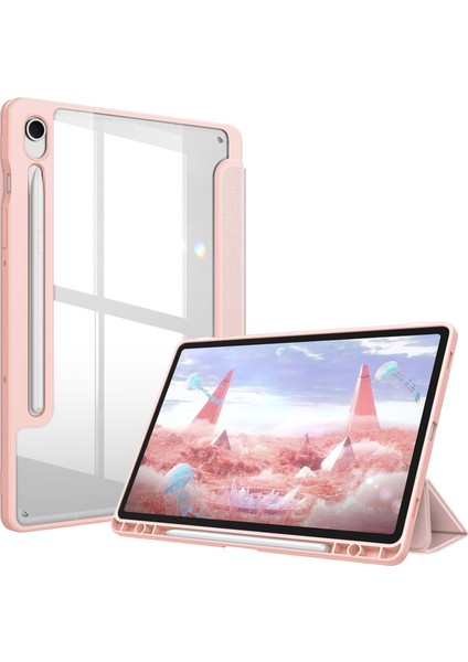 Samsung Galaxy Tab S10 Fe Plus 13.1 Inç 2025 Kılıf Grafiti Şeffaf Kalem Bölmeli Akıllı Tablet Kılıfı SM-X620 X626