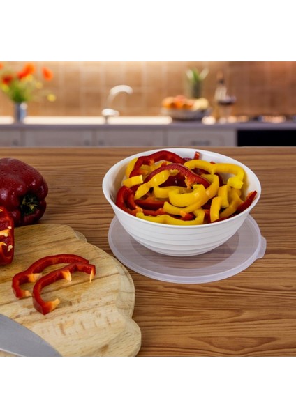 Galaksi Desenli Kapaklı Kase 3lü Set 3lt 2lt 1lt Beyaz fırsatları