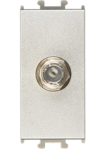 01432510-159391 Günsan Domino Metalik Bej F Tipi Tekli Uydu Prizi - 1m