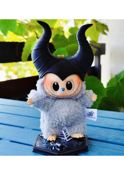 Sadece Taç Siyah Malefiz Tarzı Boynuzlu Taç Aksesuar