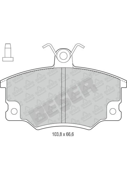 Bestext Oem BST-R3466 Ön Fren Disk Balata
