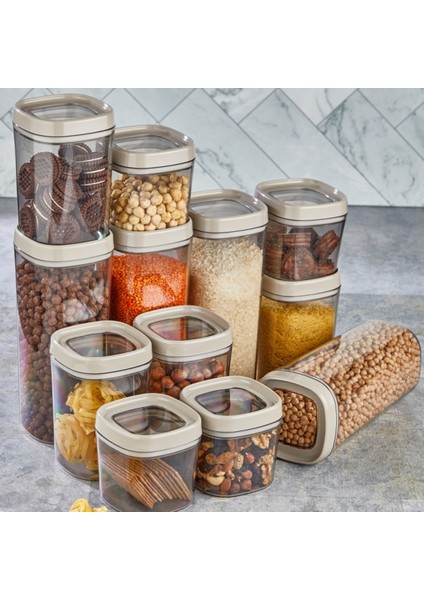 Bonny Erzak Saklama Kabı 12LI Set 1,8 Lt 1 Lt 600 ml Bej fiyatları