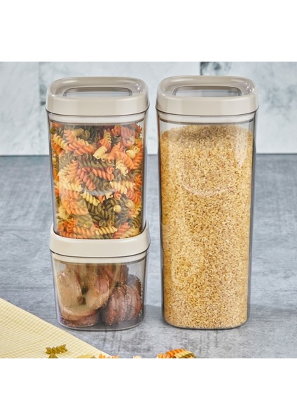 Bonny Erzak Saklama Kabı 12LI Set 1,8 Lt 1 Lt 600 ml Bej indirimleri