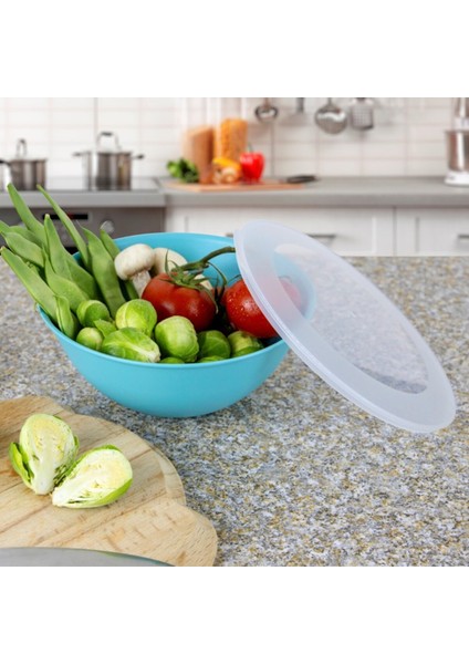 Lunar Kapaklı Kase 3lü Set 3lt 2lt 1lt Turkuaz fırsatları